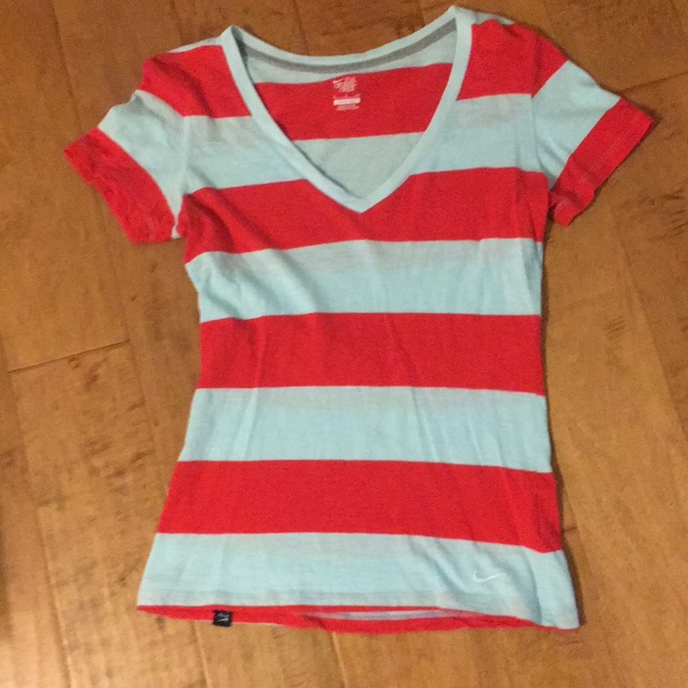 Striped Nike V-Neck Shirt